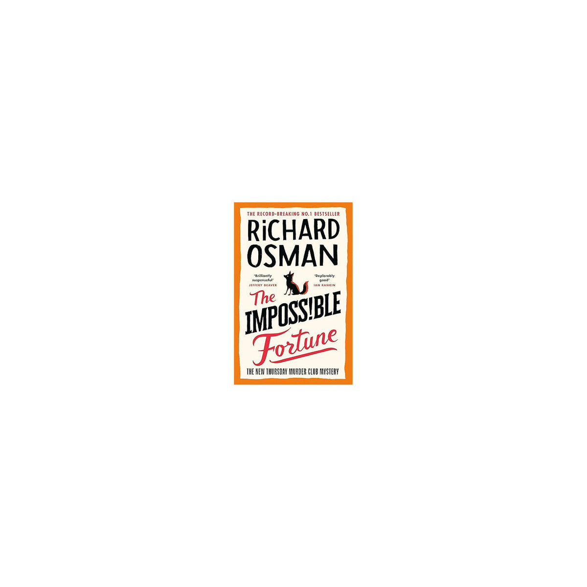 Richard Osman Impossible Fortune paperback book cover, imported from the UK