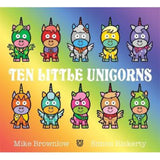 Mike Brownlow Ten Little Unicorns children's picture book, UK version