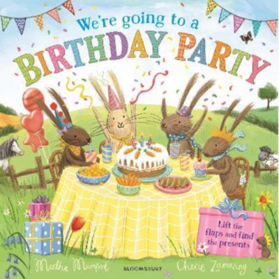 Martha Mumford We're Going to a Birthday Party lift-the-flap book (British brand)