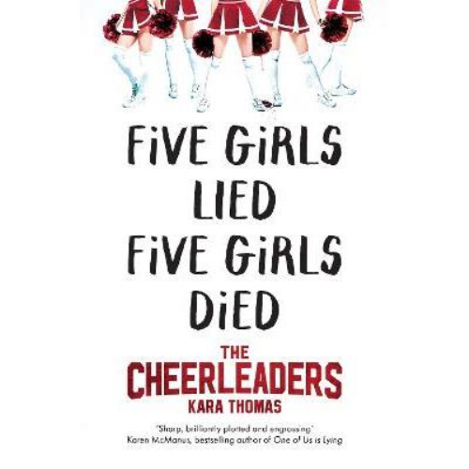 Kara Thomas Cheerleaders thriller book cover - British product