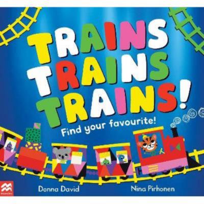ASDA Macmillan Children's Books Trains Trains Trains! Children's Picture Book by Donna David- Buy online at McGrocer