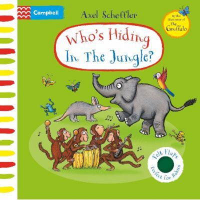 Axel Scheffler Who's Hiding in the Jungle board book - British product