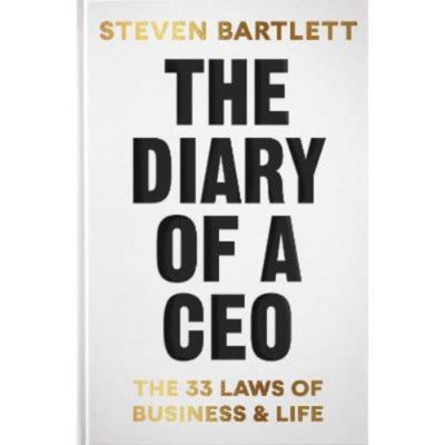 Steven Bartlett Diary of a CEO hardback book, imported from the UK