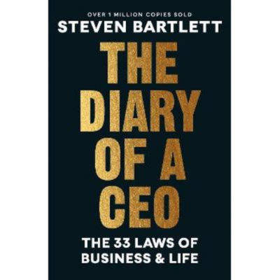 Steven Bartlett Diary of a CEO paperback book, imported from the UK