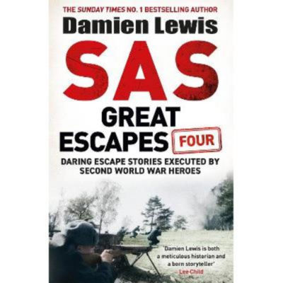 Damien Lewis SAS Great Escapes Four hardback book, imported from the UK