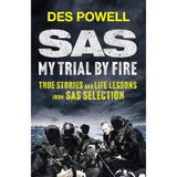 Des Powell SAS Trial By Fire hardback book, imported from the UK