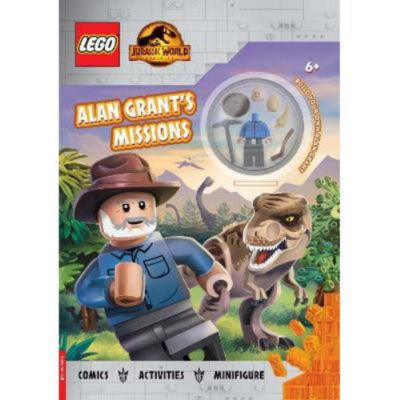 ASDA LEGO Jurassic World Alan Grant's Missions Activity Book with Alan Grant Minifigure Bust- Buy online at McGrocer