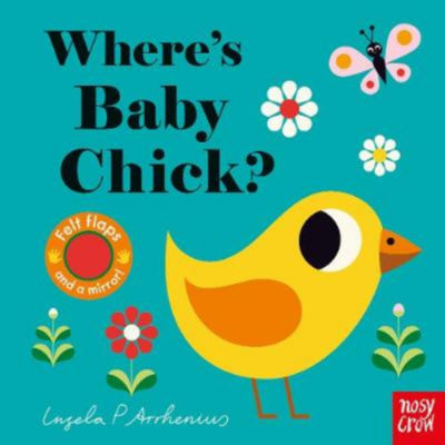 Baby Chick felt flap board book with surprise mirror - British product