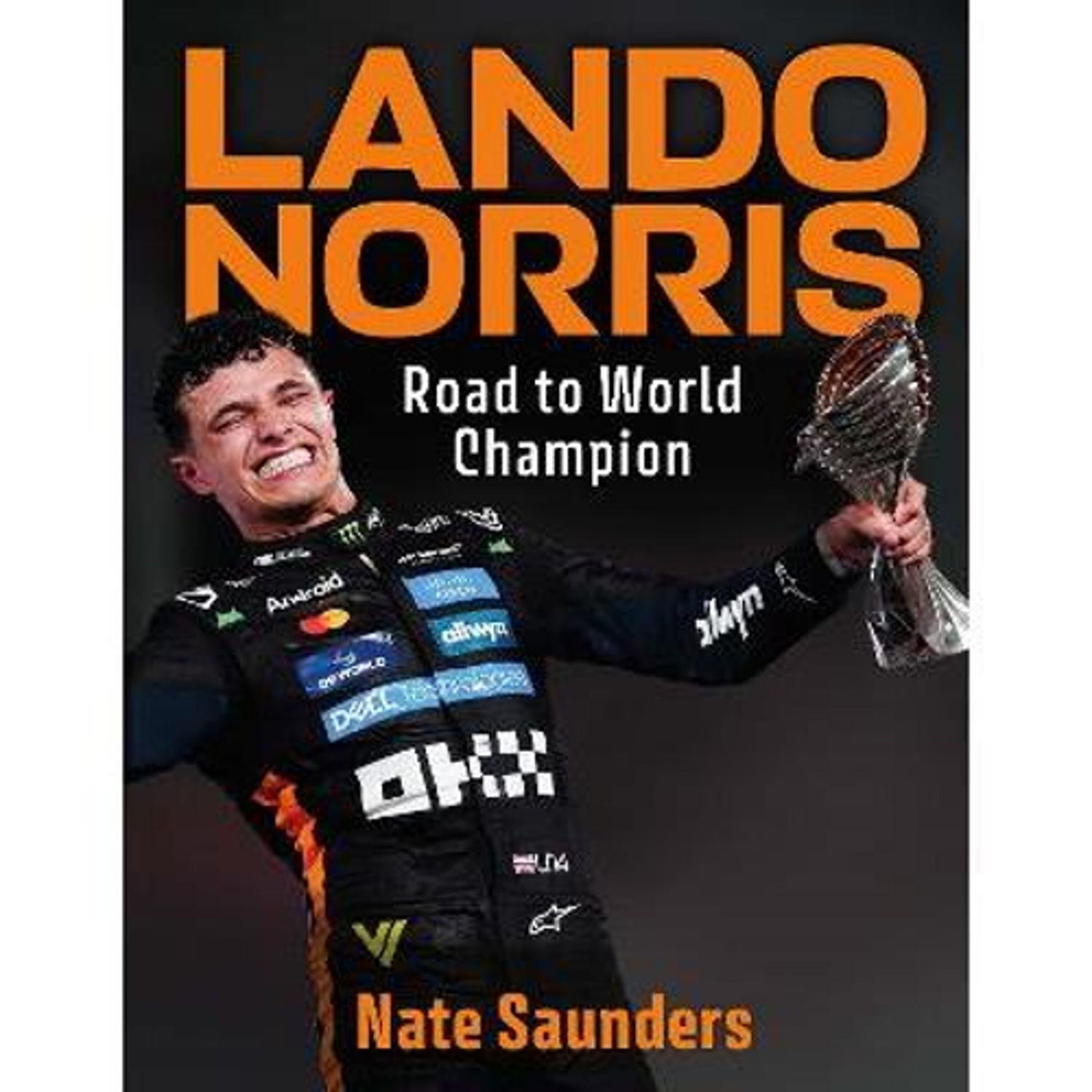 Lando Norris hardback book by Nate Saunders, imported from the UK
