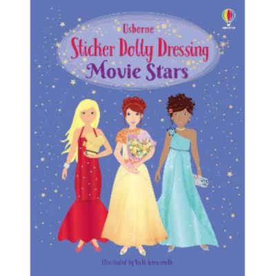 Usborne Sticker Dolly Dressing Movie Stars book - British product