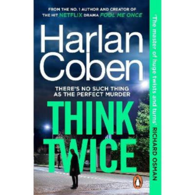 Think Twice Myron Bolitar thriller paperback by Harlan Coben, UK version