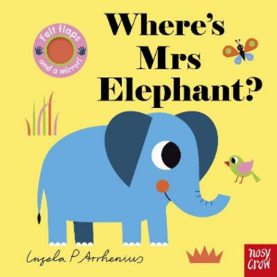 Ingela P Arrhenius Where's Mrs Elephant felt flap board book (British brand)