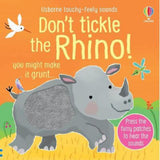 Sam Taplin Don't Tickle the Rhino touch and feel board book, UK version