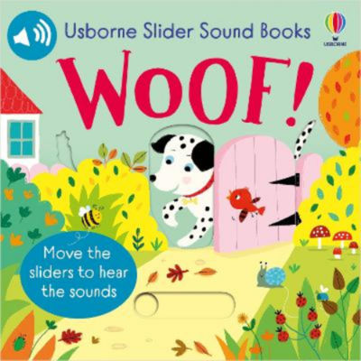 Usborne Woof! slider sound book - British product