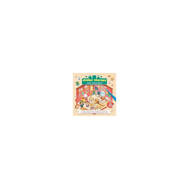 Igloo Books sticker and colouring book Cosy Creations hardback - British product