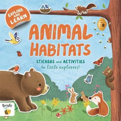 Autumn Publishing kids animal habitats activity book, UK version