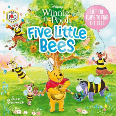 Disney Winnie the Pooh Five Little Bees Easter lift-the-flap picture book - British product