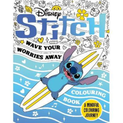 Disney Stitch colouring book Wave Your Worries Away (British brand)