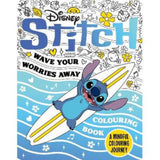 Disney Stitch colouring book Wave Your Worries Away (British brand)