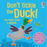 Don't Tickle the Duck interactive children's book, UK version