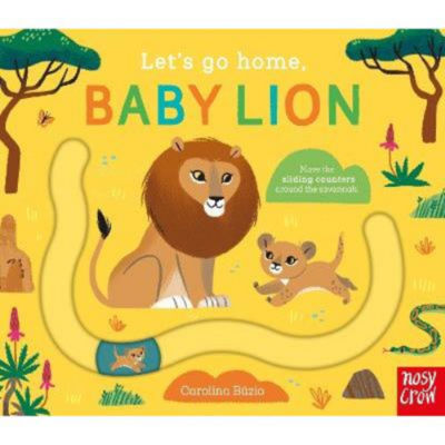 Baby Lion sliding counter board book - British product