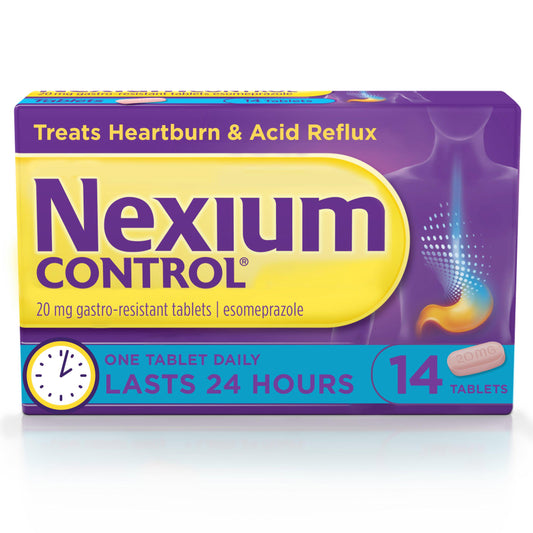 Nexium Control Heartburn Relief Indigestion & Acid Reflux Tablets x14 stomach & bowel Sainsburys   