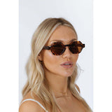 SVNX round hexagon sunglasses tortoise brown, UK version