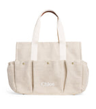 Chloé Kids canvas logo changing bag - British product