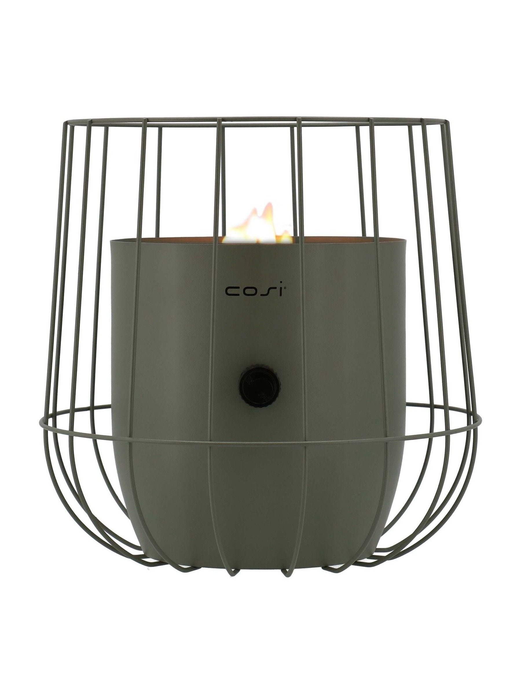 Pacific Green Garden Cosiscoop Basket Fire Pit Lantern (British brand)