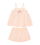 Gingersnaps Hinata linen-blend dress and shorts set for toddlers aged 6-36 months, UK version