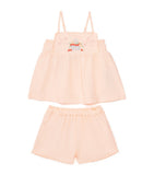 Gingersnaps Hinata linen-blend dress and shorts set for toddlers aged 6-36 months, UK version