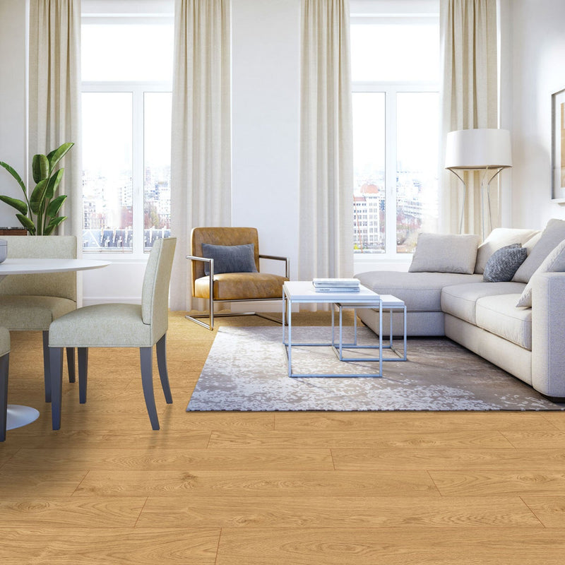 Golden Select Toasted Honey Oak laminate flooring 1.146 m² pack, UK version