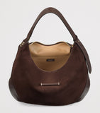 Jimmy Choo medium bar suede shoulder bag, imported from the UK