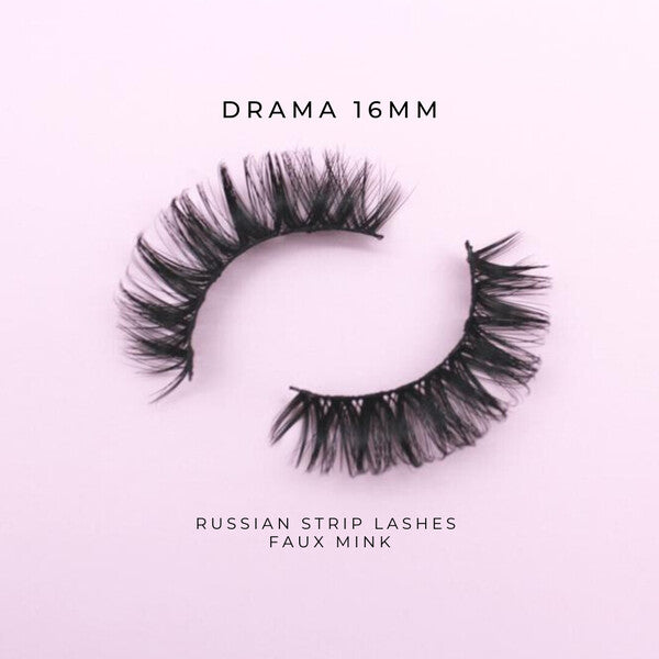 Luvyah Cosmetics Drama 16MM Faux Mink Strip Eyelashes GOODS Superdrug   