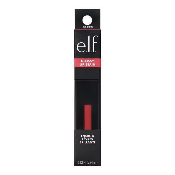 e.l.f. Glossy Lip Stain Polished Peach, imported from the UK