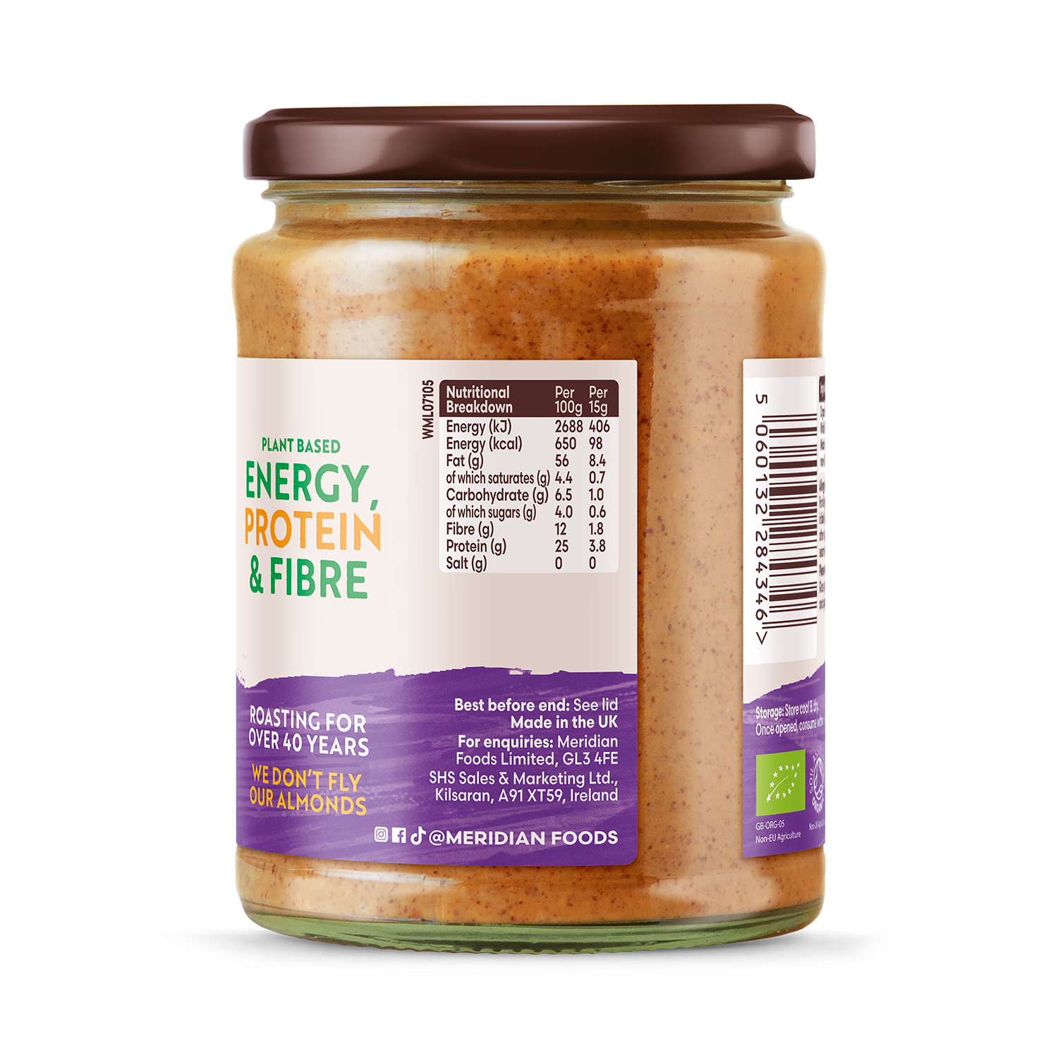 Meridian Organic Almond Butter 470g