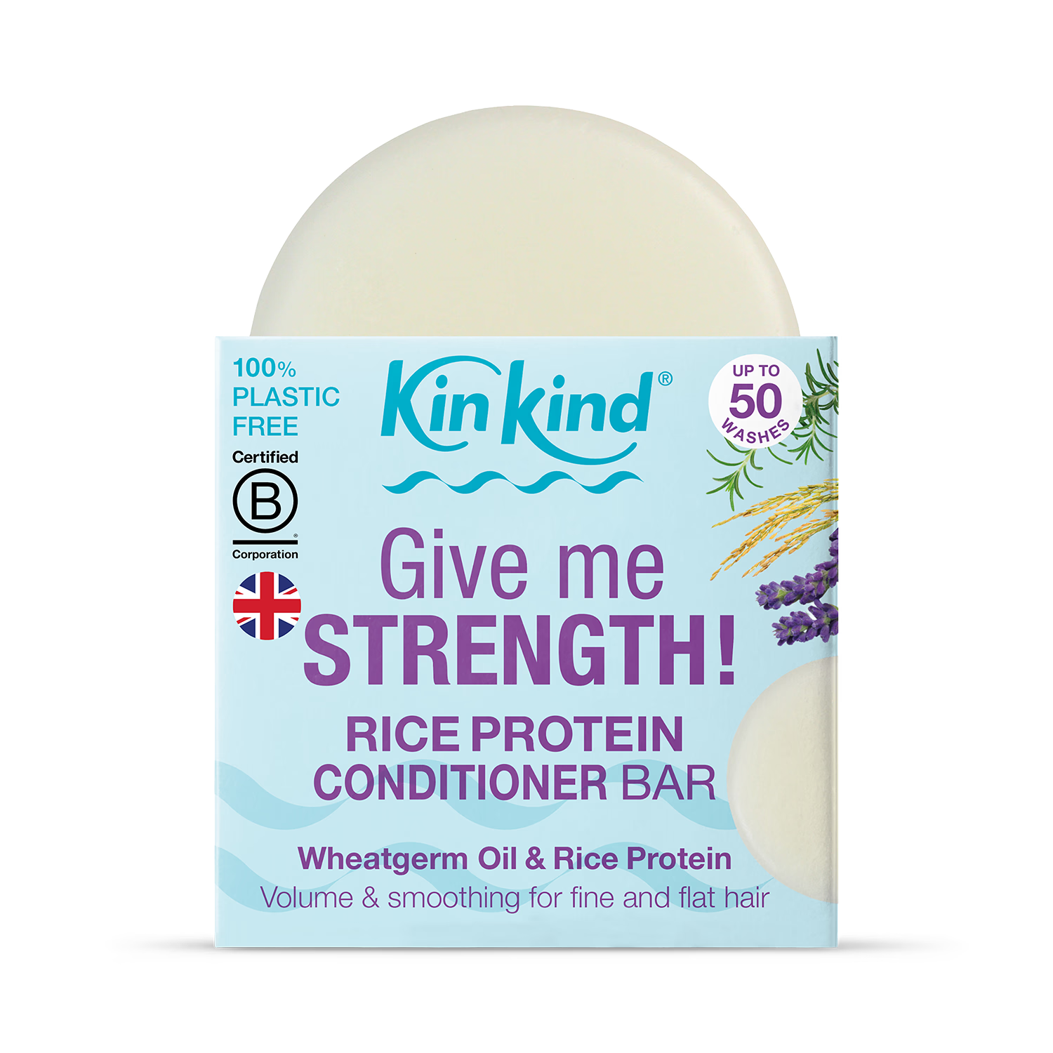 KinKind Rice Protein Conditioner Bar 40g, UK version