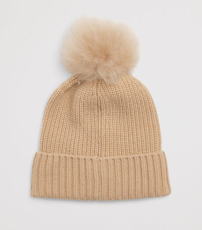 Harrods Children's Virgin Wool Pom-Pom Winter Beanie - اشترِ عبر الإنترنت من McGrocer