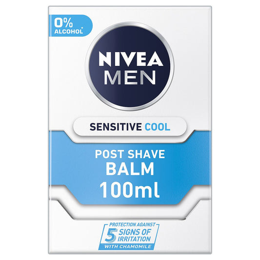 NIVEA MEN Sensitive Cooling Post Shave Balm with 0% Alcohol, 100ml skincare Boots   