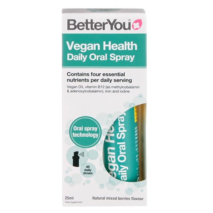 BetterYou Vegan Health Daily Oral Spray 25ml Vegan Vitamins & Supplements Holland&Barrett   