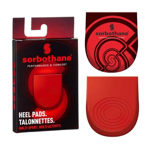 Sorbothane shock-absorbing heel pads red size 6-8 - British product