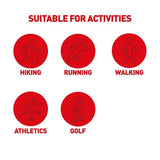 Sorbothane shock-absorbing heel pads red size 6-8 - British product