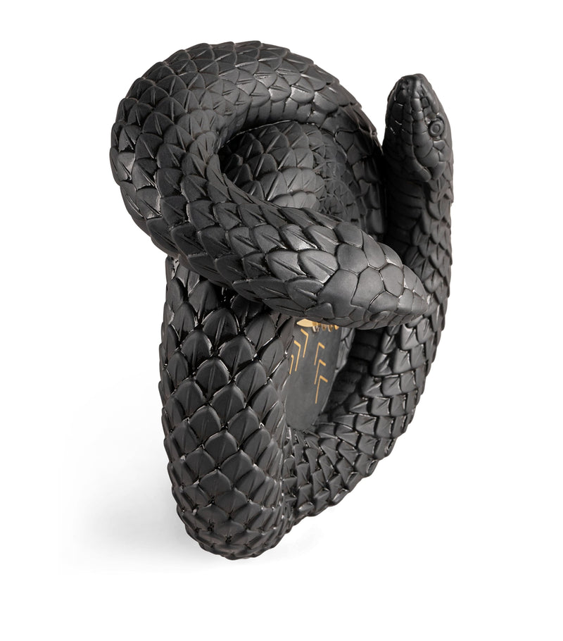 Lladró porcelain snake clock, UK version
