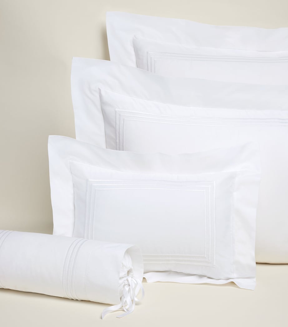Egyptian Cotton Triple-Embroidered Boudoir Pillowcase 30cm x 40cm