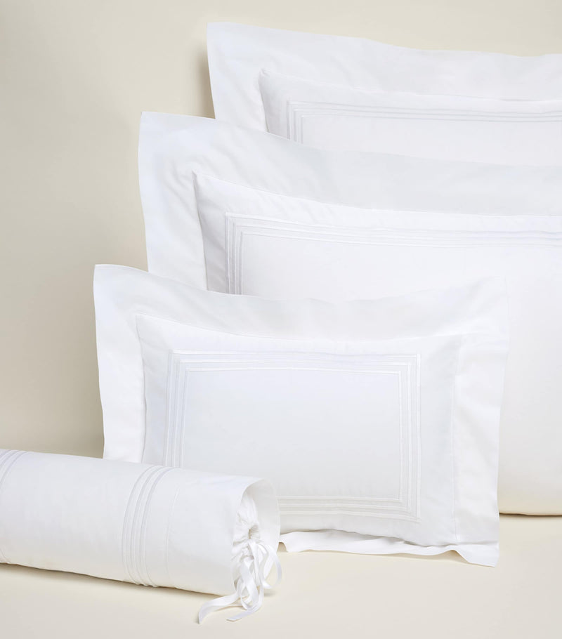 Egyptian Cotton Triple-Embroidered Boudoir Pillowcase 30cm x 40cm