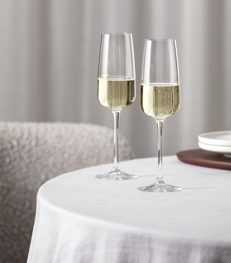 Villeroy & Boch Afina champagne glasses set of 4 120ml (British brand)