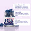 Grow + Glow Biotin+ hair gummies (British brand)