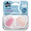 Tommee Tippee Night Soother 0-6m 2 pack (British brand)