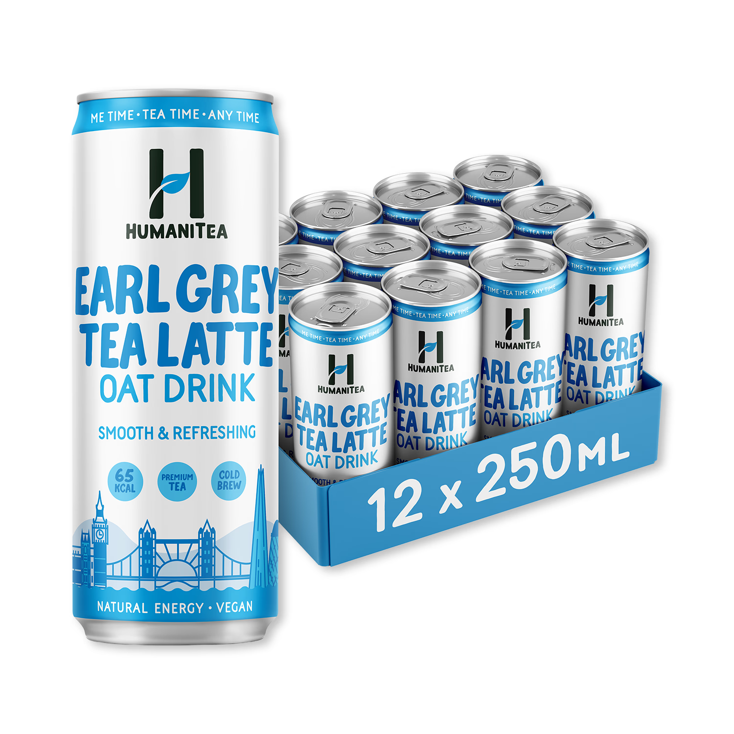 HumaniTea Earl Grey Tea Latte 12x250ml - British product