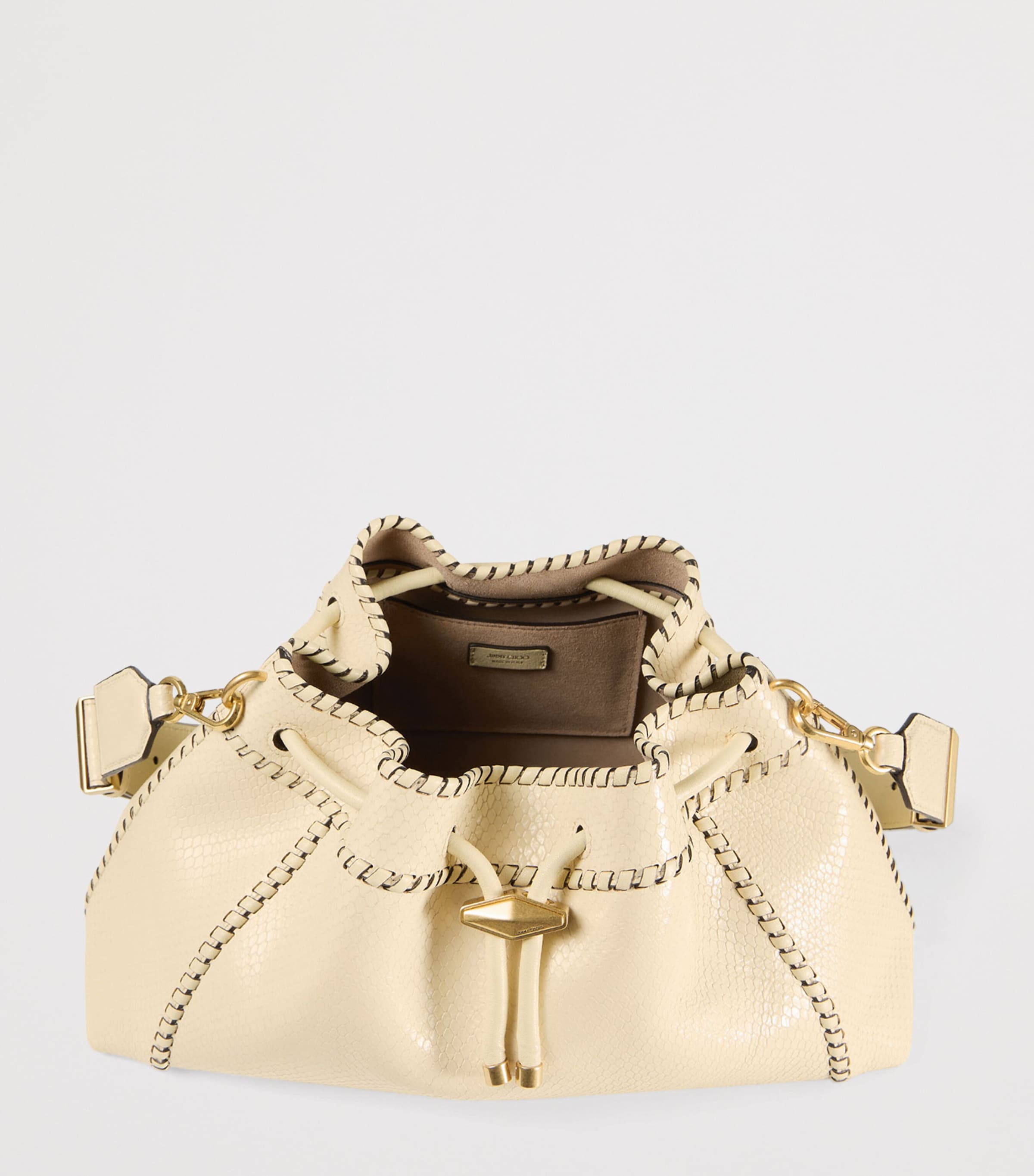 Jimmy Choo Cinch snake-print leather shoulder bag (British brand)
